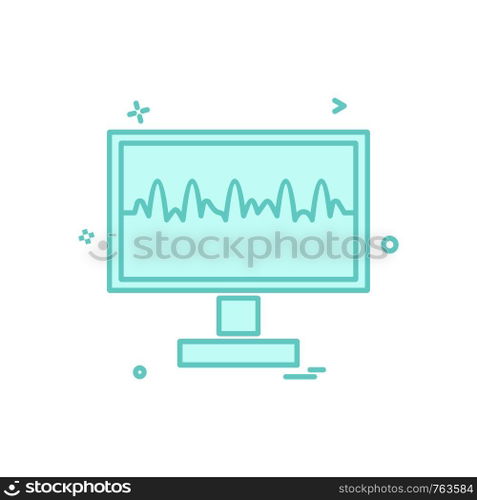 Computer icon design vector