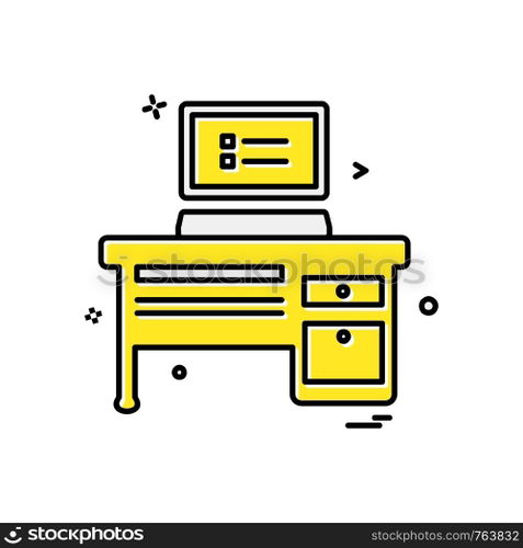 Computer icon design vector