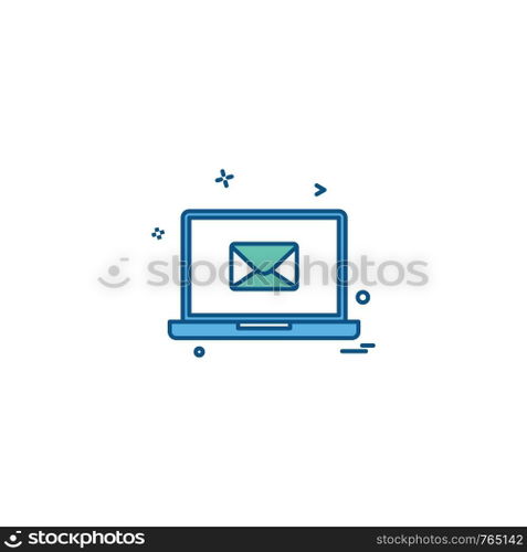 Computer icon design vector