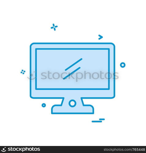 Computer icon design vector