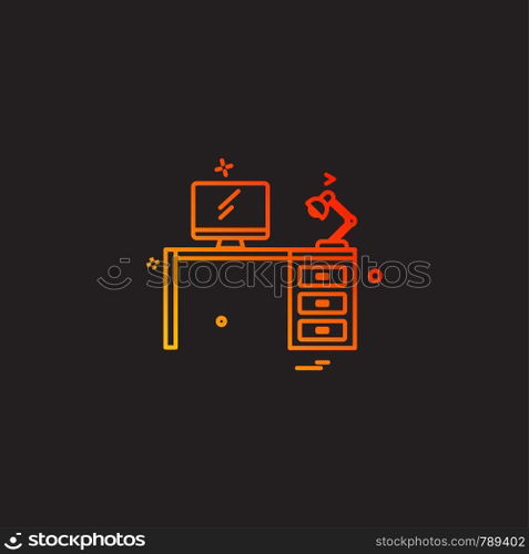 Computer icon design vector 