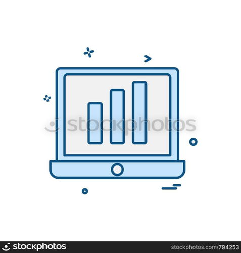 Computer icon design vector