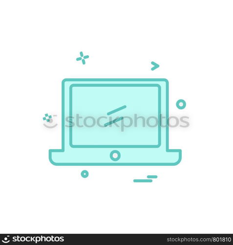 Computer icon design vector