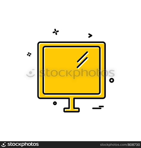 Computer icon design vector