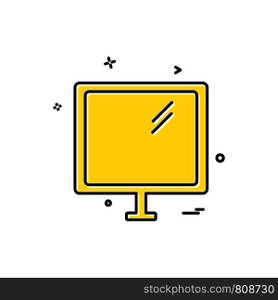 Computer icon design vector