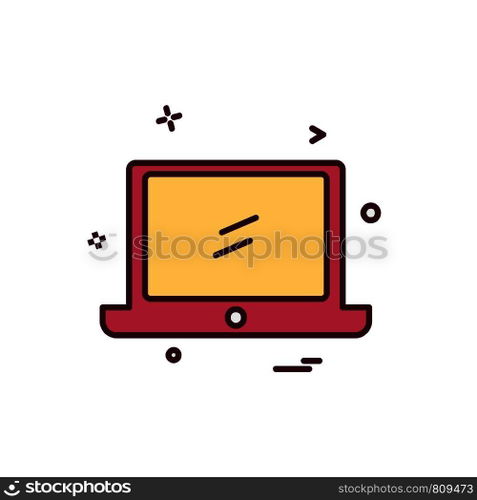 Computer icon design vector
