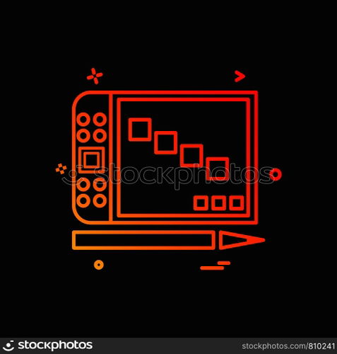 Computer icon design vector