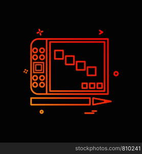 Computer icon design vector