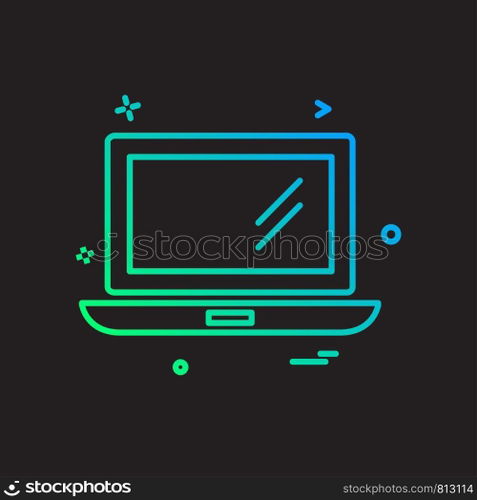 Computer icon design vector