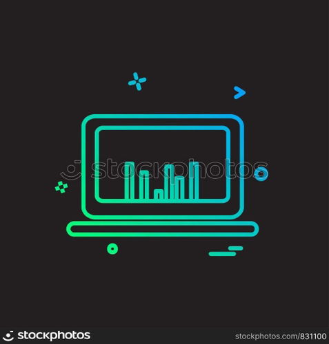 Computer icon design vector