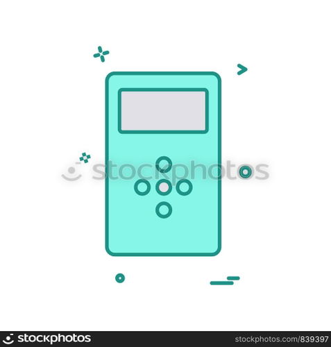 Computer icon design vector