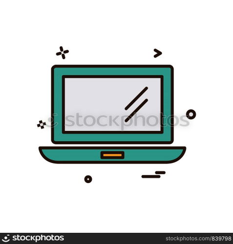 Computer icon design vector