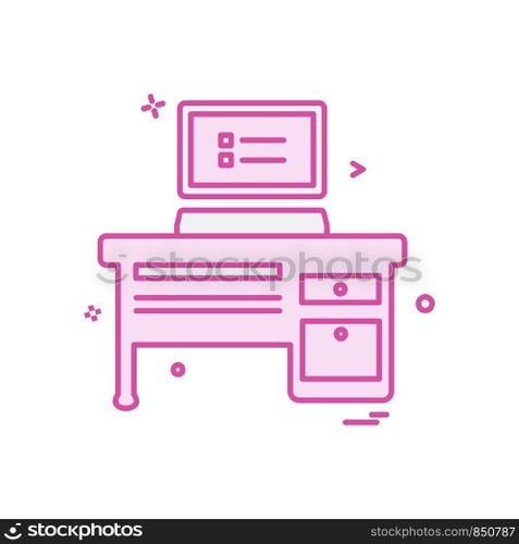 Computer icon design vector