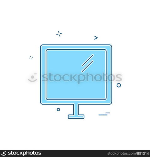 Computer icon design vector