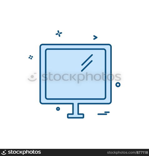 Computer icon design vector