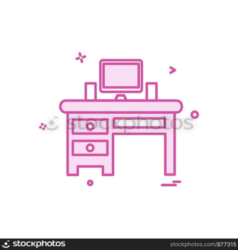 Computer icon design vector