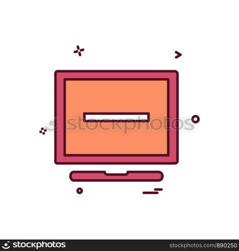 Computer icon design vector