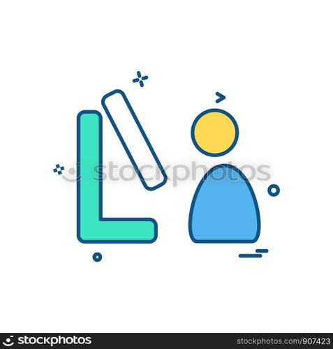 Computer icon design vector