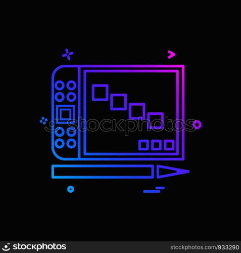 Computer icon design vector
