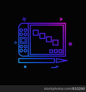 Computer icon design vector