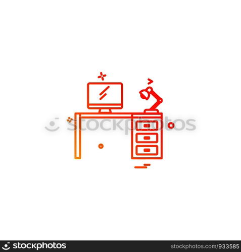 Computer icon design vector 