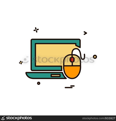 Computer icon design vector