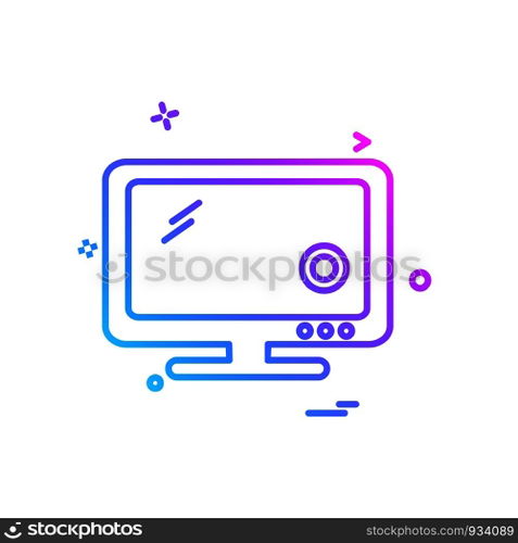 Computer icon design vector