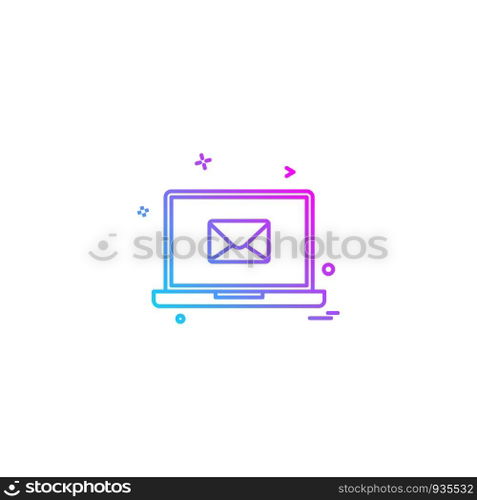 Computer icon design vector 