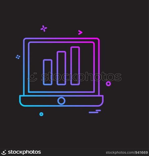 Computer icon design vector