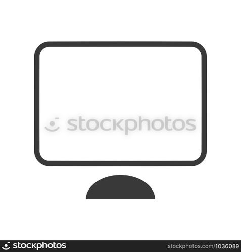 Computer icon in simple vector format