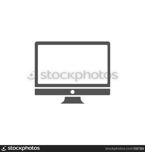 Computer icon on white background