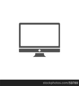 Computer icon on white background