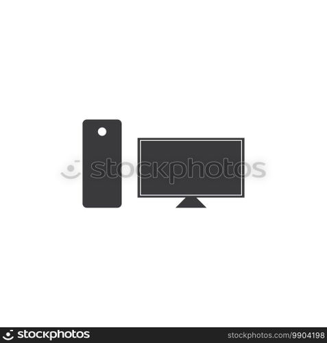Computer icon vector flat design