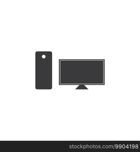 Computer icon vector flat design