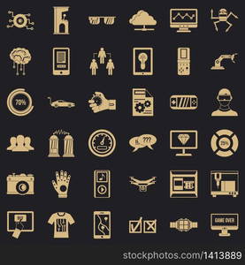 Computer icons set. Simple style of 36 computer vector icons for web for any design. Computer icons set, simple style