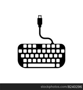 Computer keyboard symbol icon logo,illustration design template