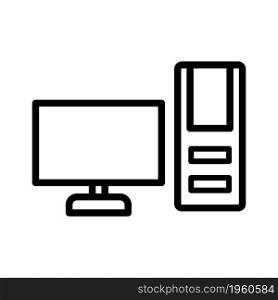Computer line icon
