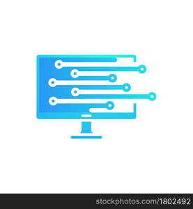 computer logo Vector icon design illustration Template