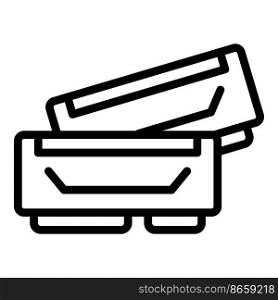 Computer memory icon outline vector. Store laptop. Mobile retail. Computer memory icon outline vector. Store laptop