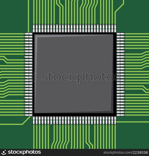 Computer microchip  electronic component 