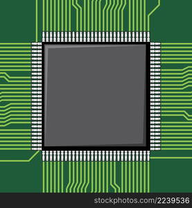 Computer microchip  electronic component 