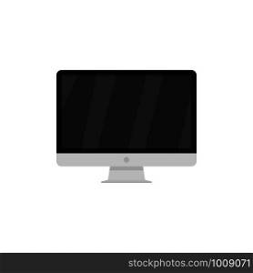computer monitor in flat style, vector illustration. computer monitor in flat style, vector