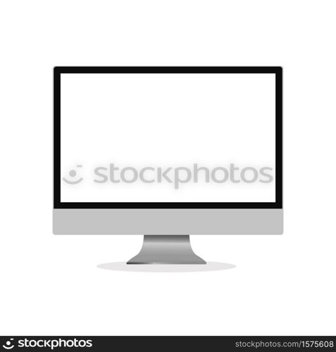 Computer monitor, smartphone, laptop and tablet pc design. Mobile phone smart digital device set icon - vector