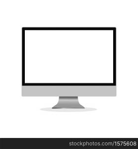 Computer monitor, smartphone, laptop and tablet pc design. Mobile phone smart digital device set icon - vector