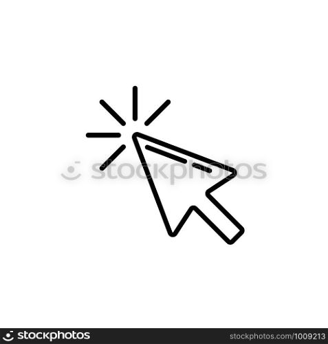 computer mouse arrow clicks in flat, vector illustration. computer mouse arrow clicks in flat, vector