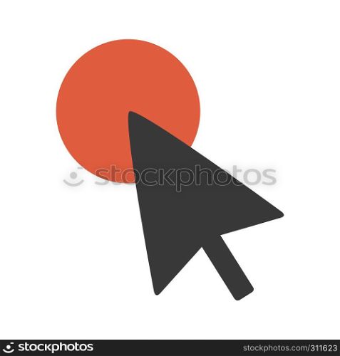 Computer mouse arrow pointer making a selection in vector