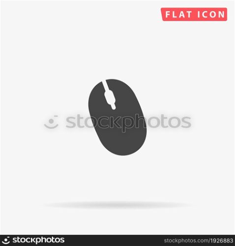 Computer Mouse flat vector icon. Hand drawn style design illustrations.. Computer Mouse flat vector icon