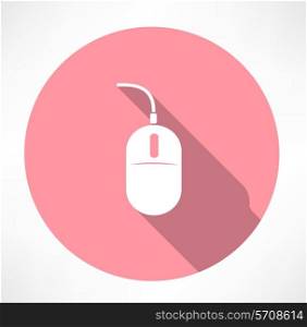 computer mouse icon. Flat modern style vector illustration