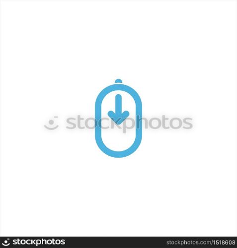 computer mouse icon flat vector logo design trendy illustration signage symbol graphic simple