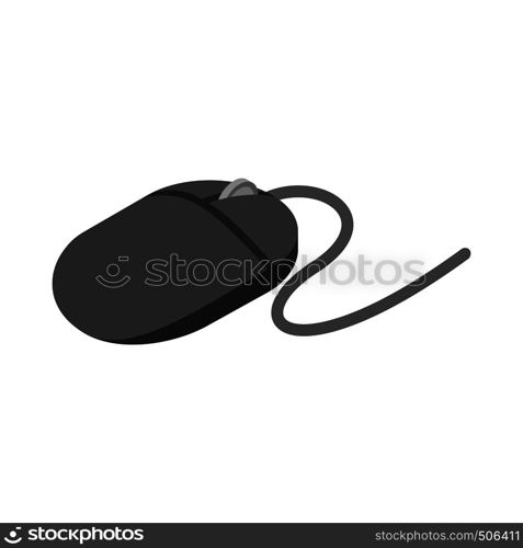 Computer mouse icon in isometric 3d style isolated on white background. Computer mouse icon, isometric 3d style